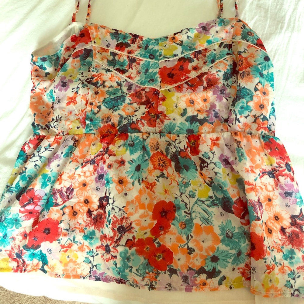 Floral tank top